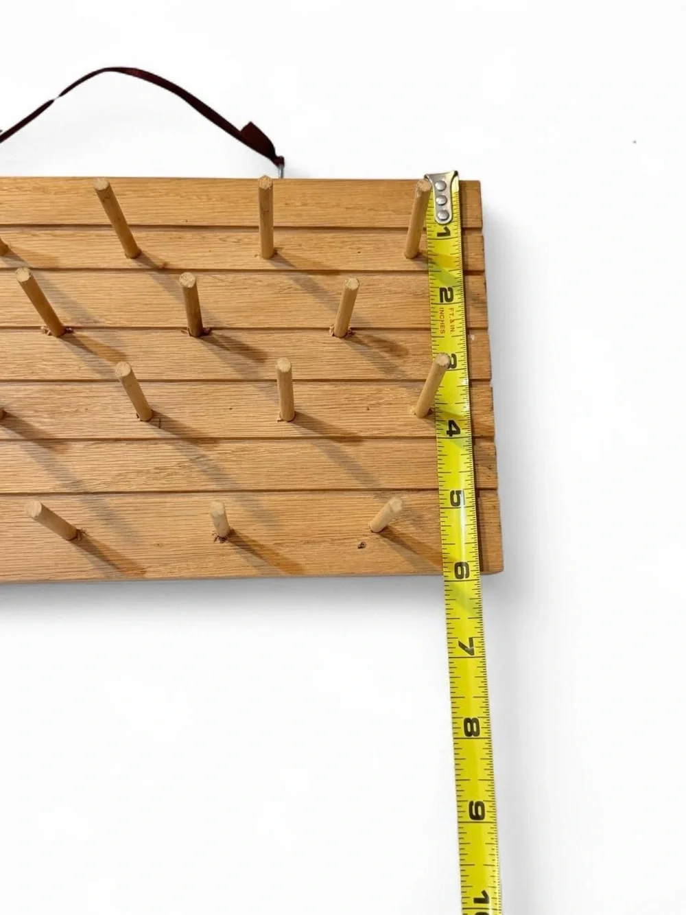 Wooden 18 thread spool rack